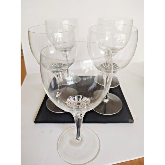 Belfor Crystal Esquisite Cordial Glasses, 6.5" Black Core Stem, Set of 5 - Picture 2 of 9